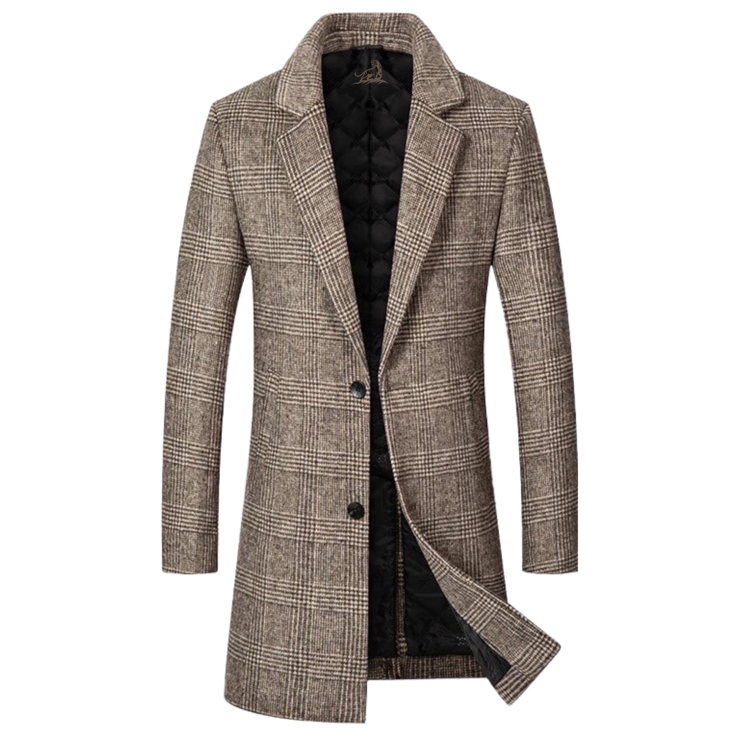 Abrigo Hombre Cuadros Elegante
