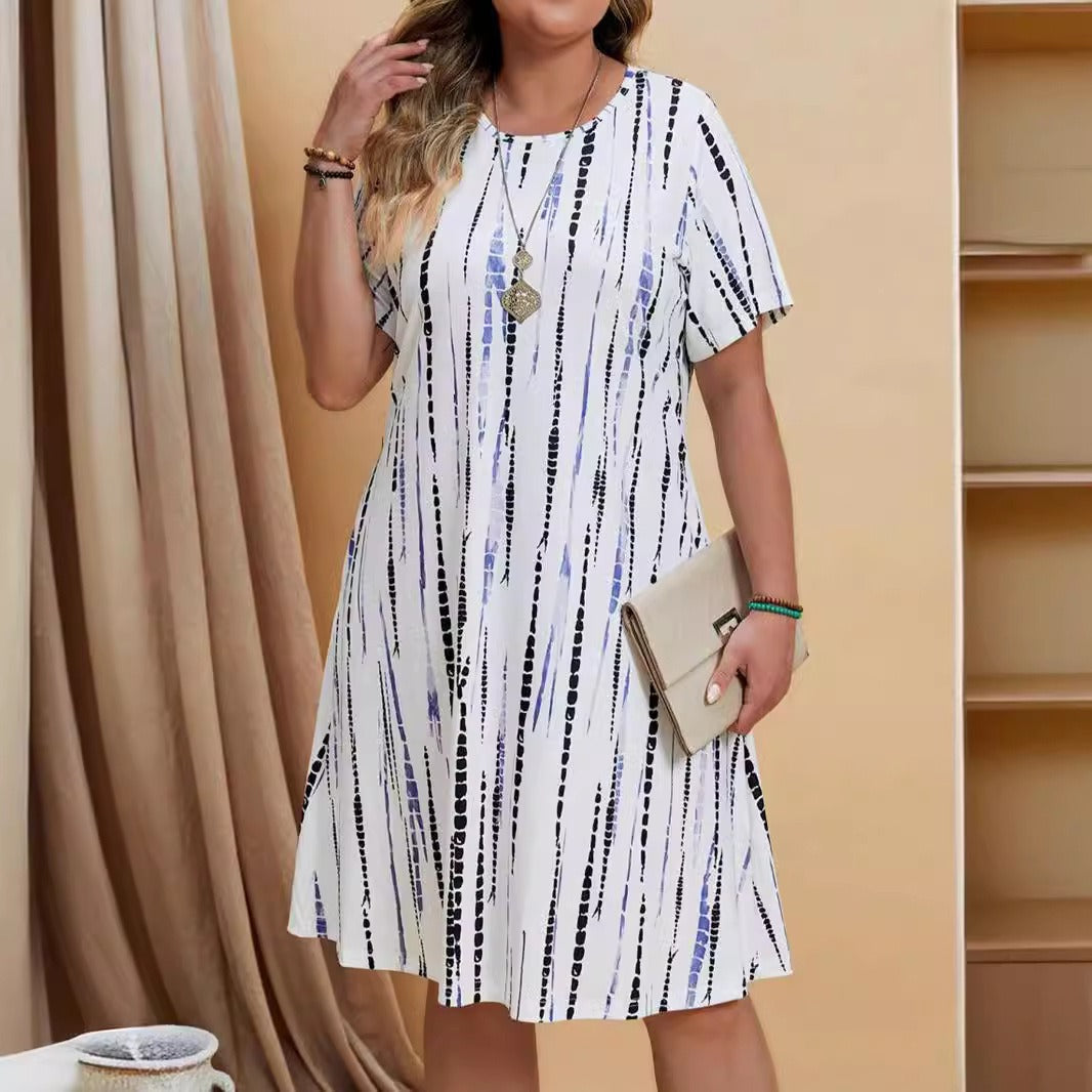 Vestido mujer estampado geométrico cómodo - Vestiria