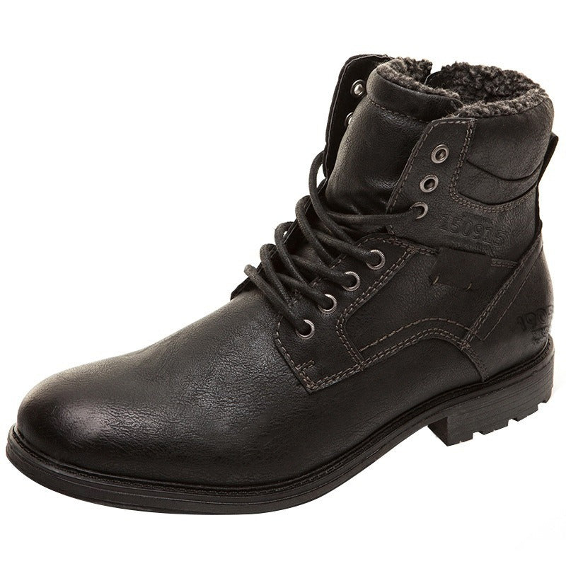 Botas Hombre Cuero Tobilleras Resistentes Estilo Urbano