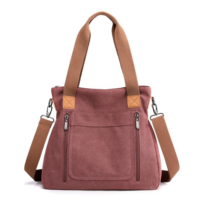Bolso gran formato de lona resistente mujer
