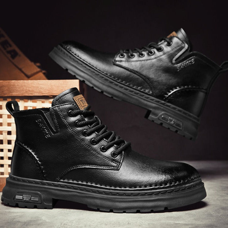 Botas de cuero informales para hombre