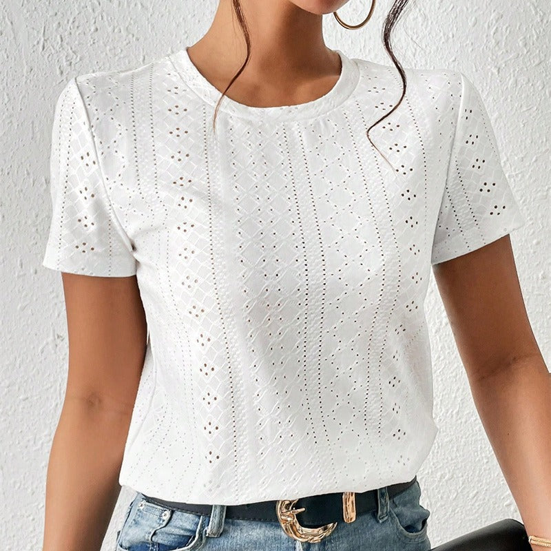 Camiseta Mujer Algodón Estampado Manga Corta - Vestiria