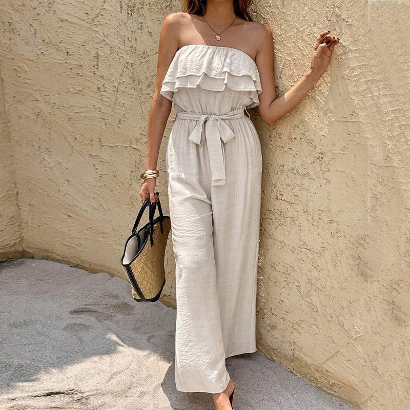 Vestido Mono Largo Mujer Sin Mangas Estilo Tubo - Vestiria