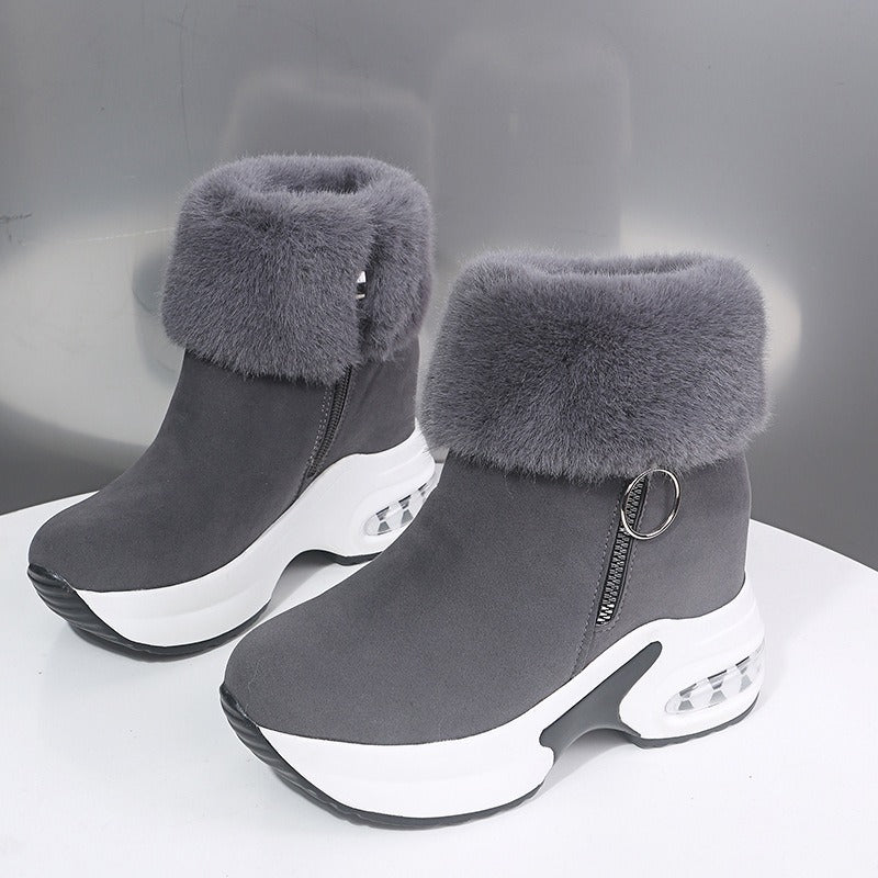 Botas Mujer Altas Forradas Cremallera Impermeables
