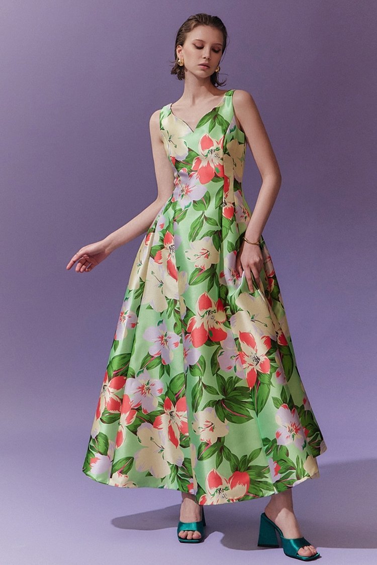 Vestido Midi Estampado Corazón Romántico - Vestiria