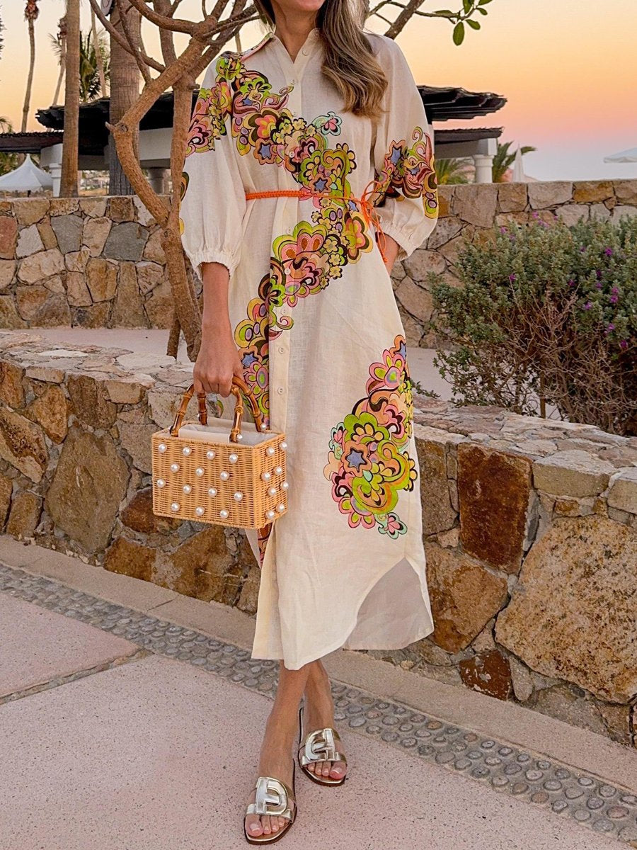 Vestido Floral Elegante con Encaje - Vestiria