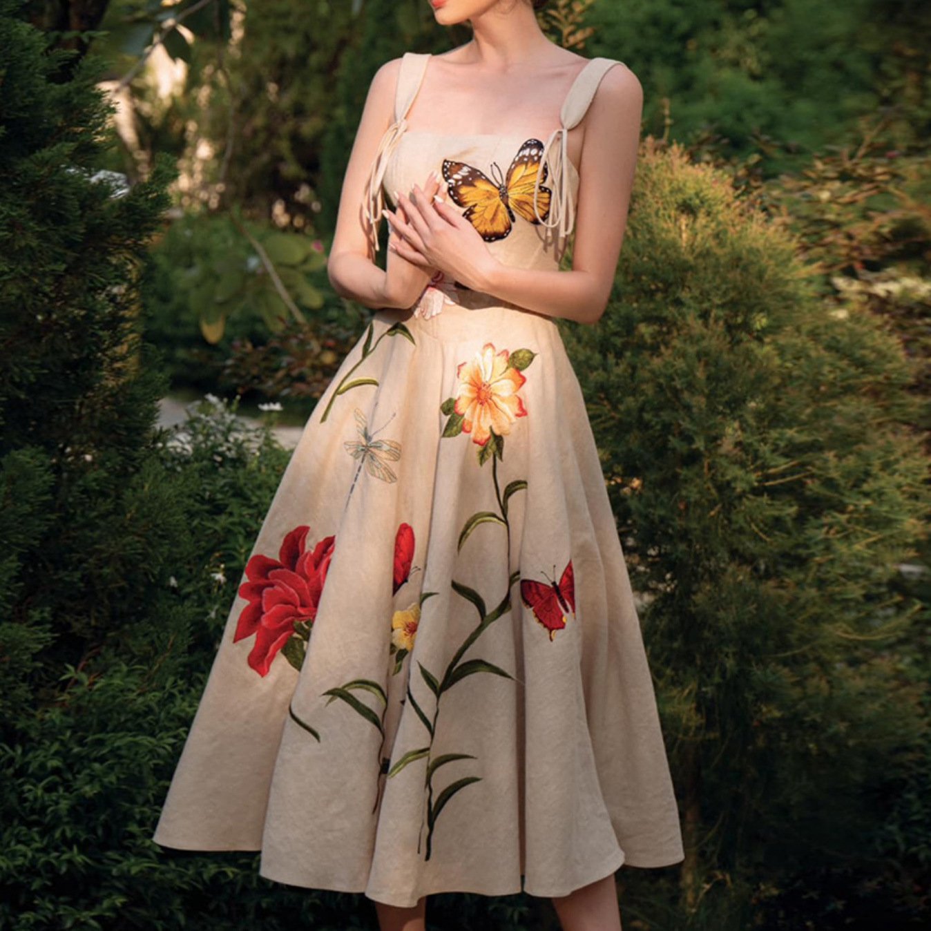 Vestido Florado de Tirantes Estilo Boho - Vestiria