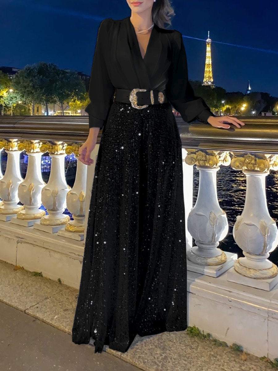 Conjunto Glitter Elegante Mujer