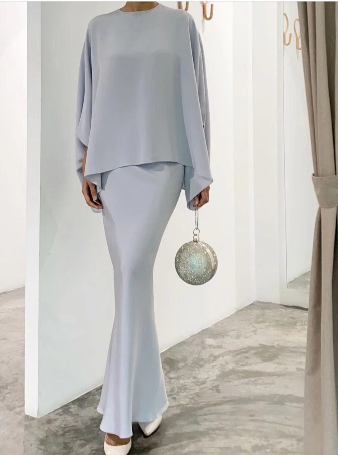 Vestido Estampado Cuentas Chic
