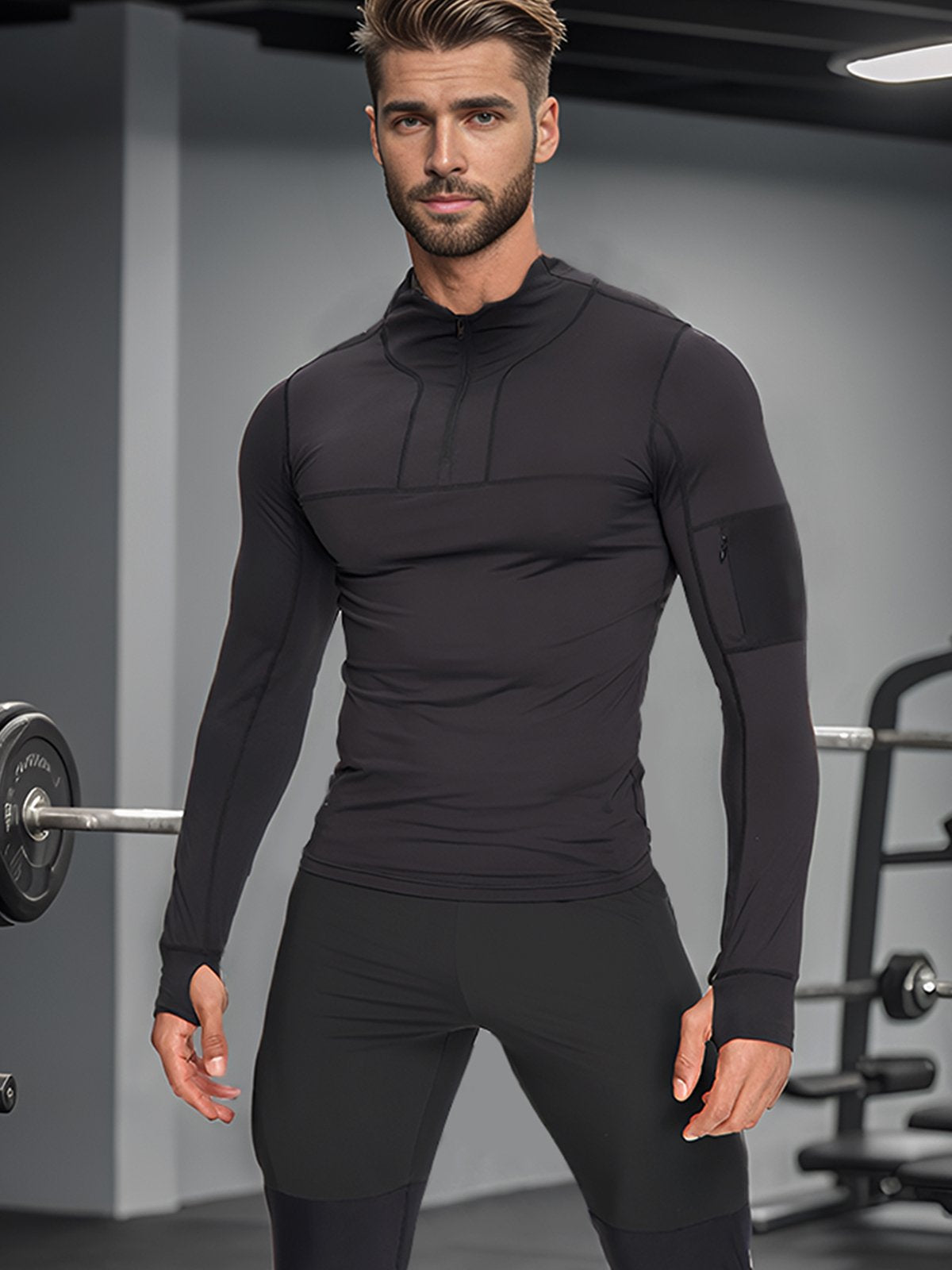 Camisa Deportiva Manga Larga Secado Rápido