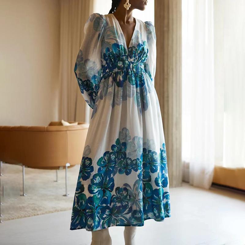 Vestido Floreado Mujer Estilo Boho - Vestiria