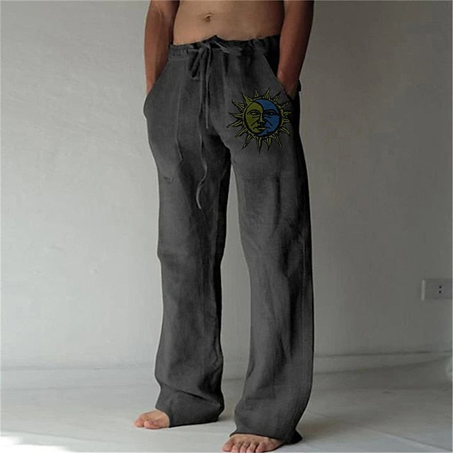 Pantalones Lino Ligeros Hombre Verano