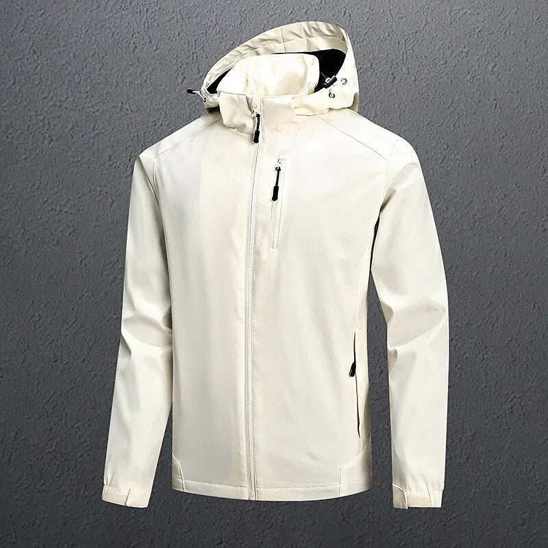 Chaqueta Deportiva Hombre Capucha Impermeable