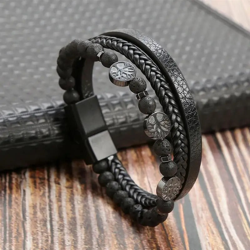 Pulsera Cuero Elegante Mujer