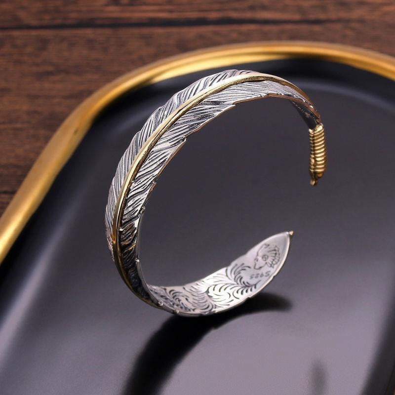 Pulsera Boho con Plumas Naturales - Vestiria