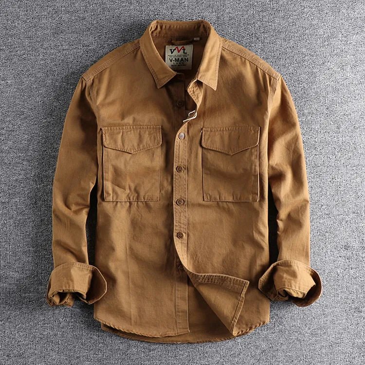 Camisa Hombre Manga Larga Casual Práctica