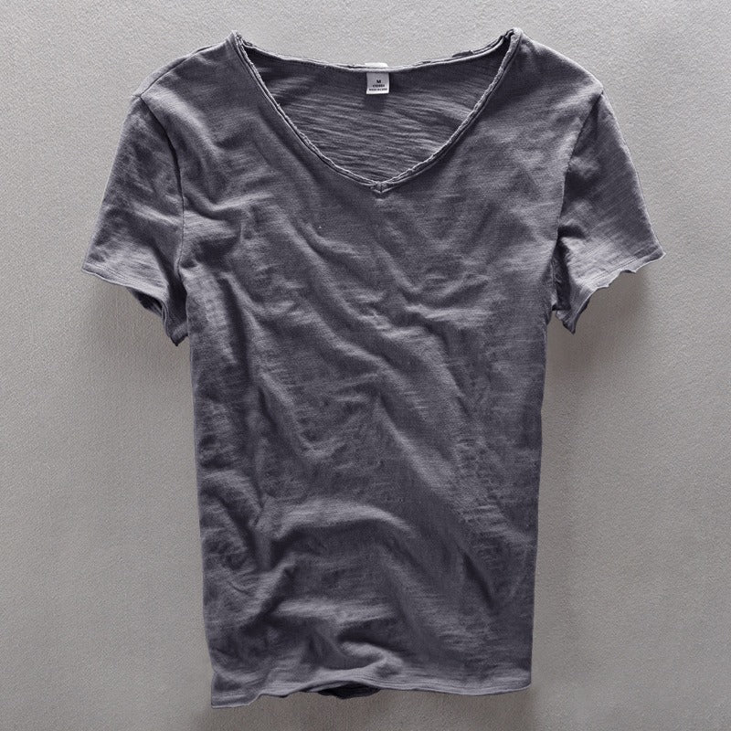 Camiseta Hombre Casual Cuello en V