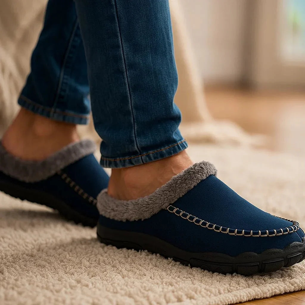 Pantuflas Hombre Invierno Calientes y Acogedoras