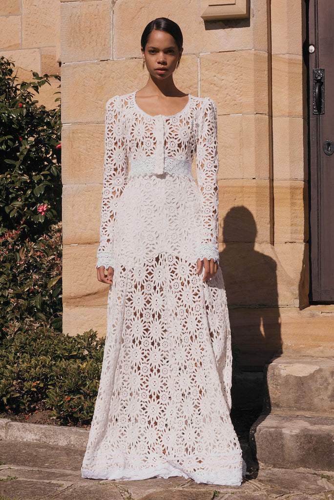 Conjunto Encaje Floral Elegante - Vestiria