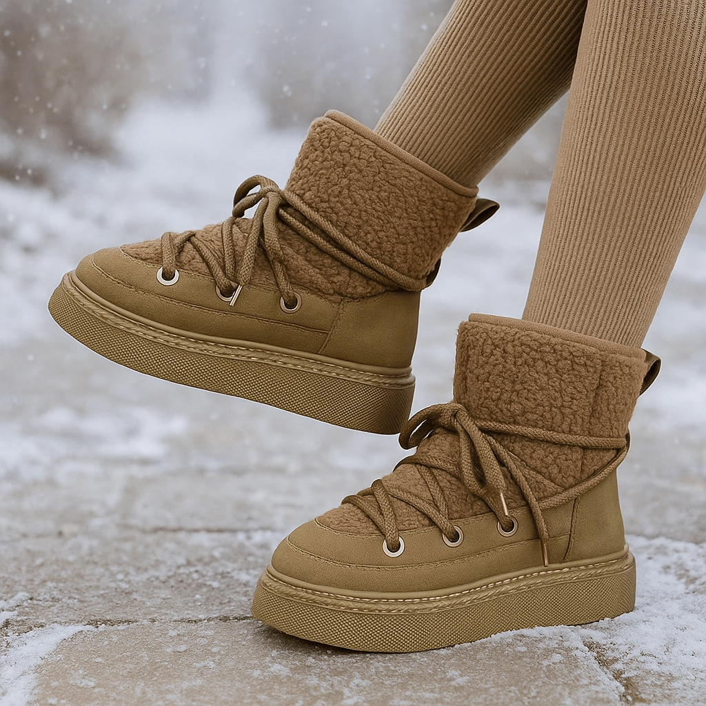 Botas Piel Con Plataforma Cómodas