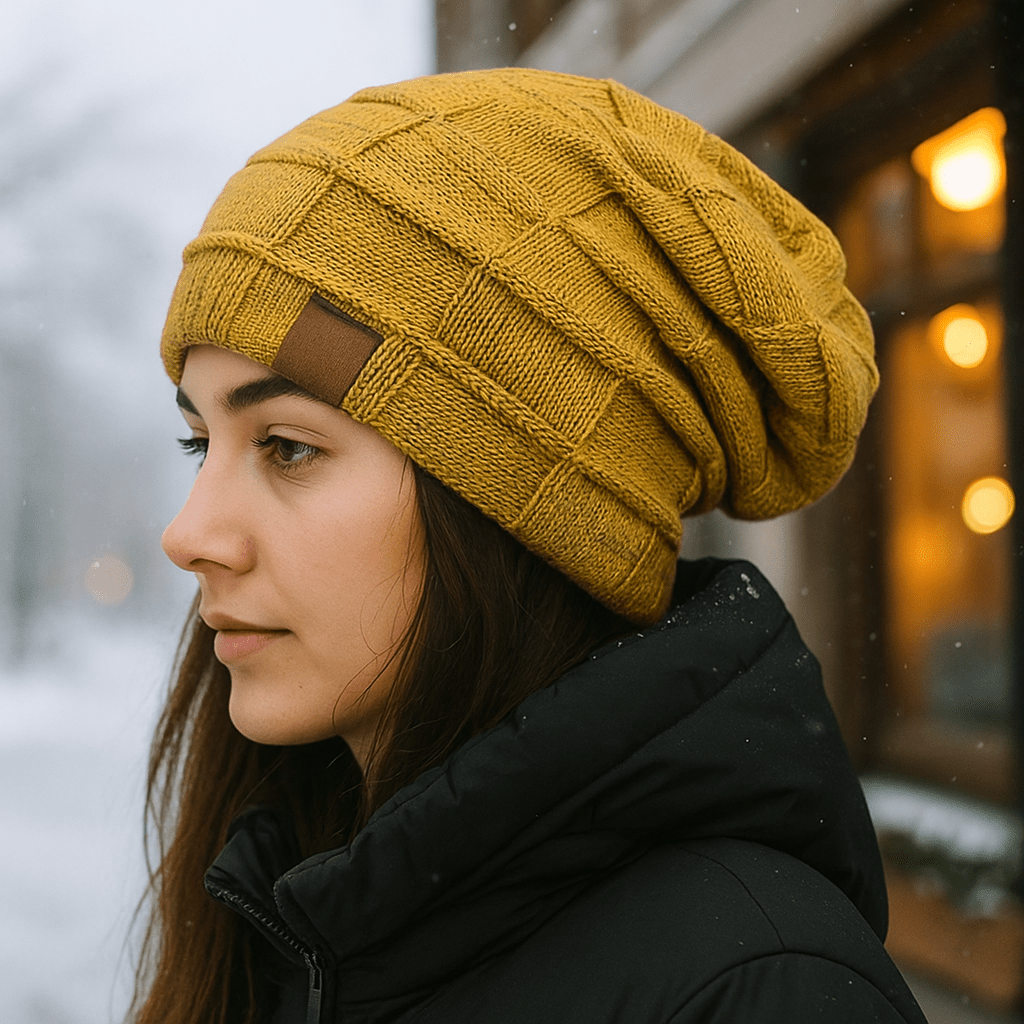 Gorro de punto cálido unisex
