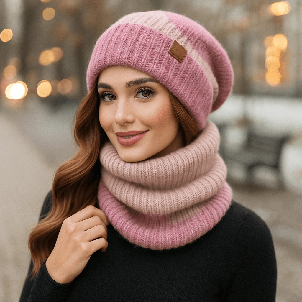 Gorra y bufanda mujer suave invierno Alvyn