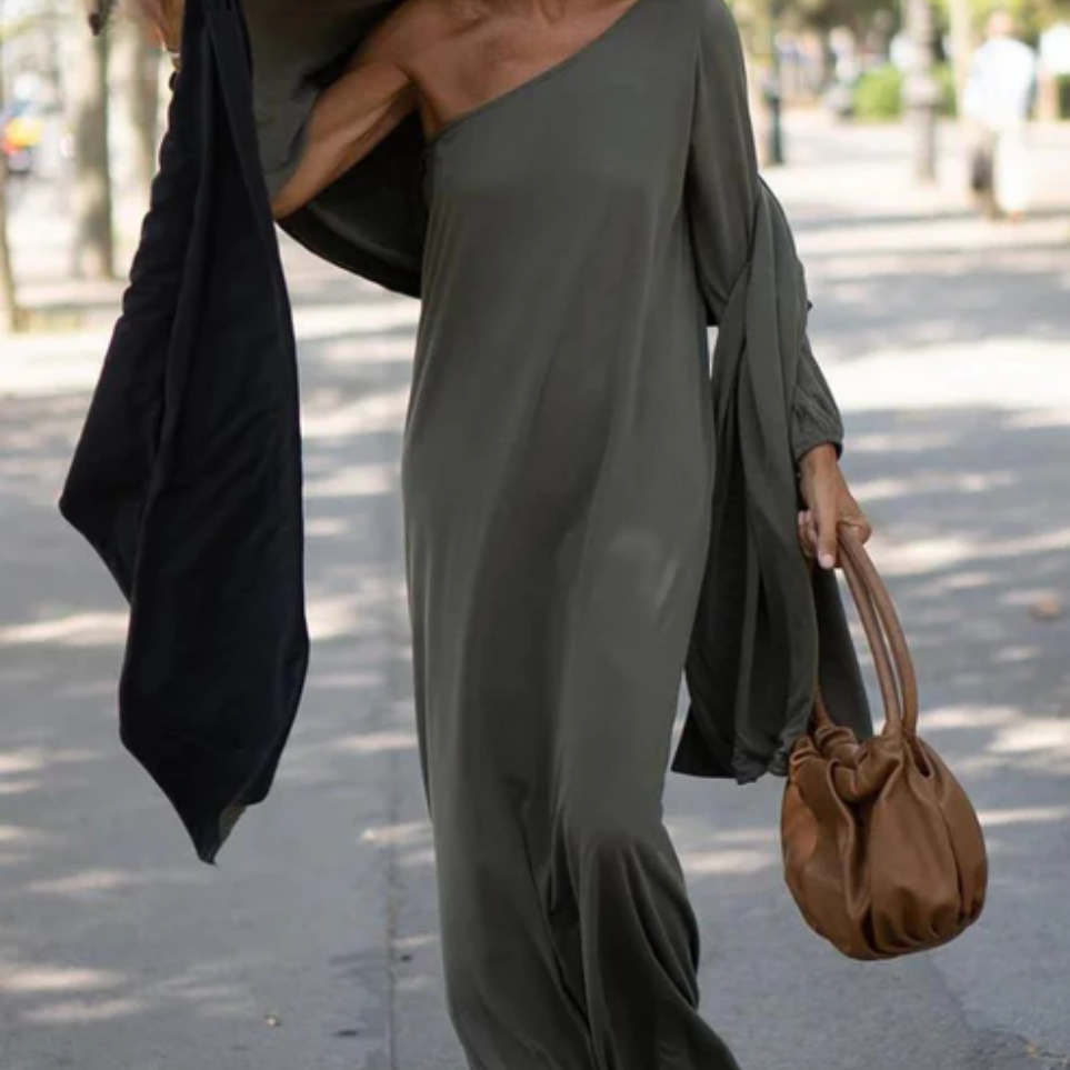 Vestido Asimétrico Estilo Chic Mujer