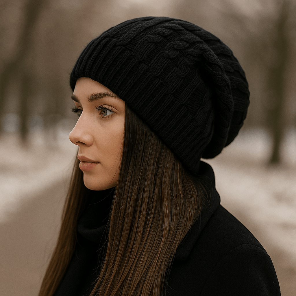 Gorro Mujer Punto Grueso Cálido