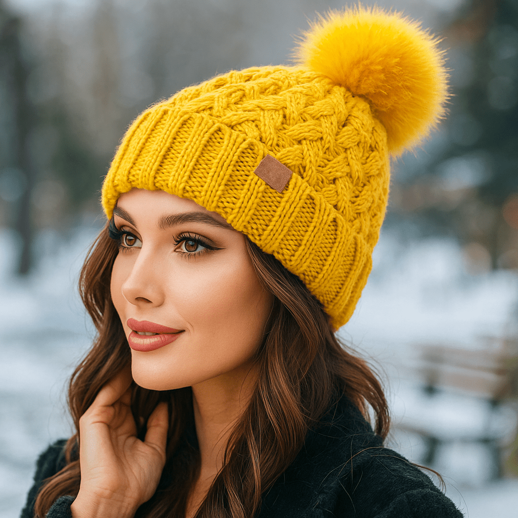 Gorra Mujer Tejido Chunco Acogedor