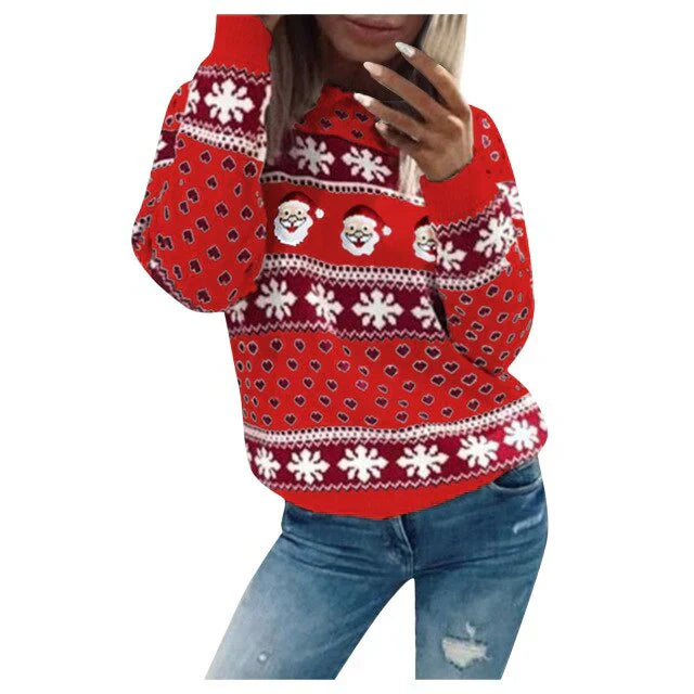 Sudadera Navidad Mujer Papá Noel divertida