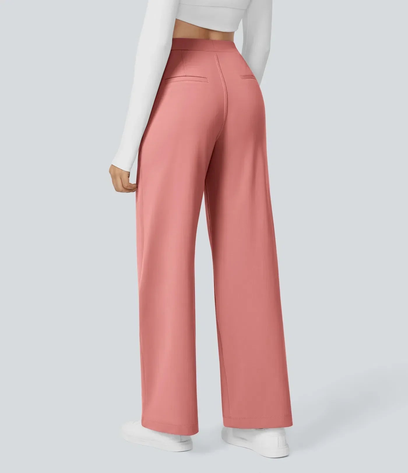Pantalones Mujer Cintura Alta Ancha