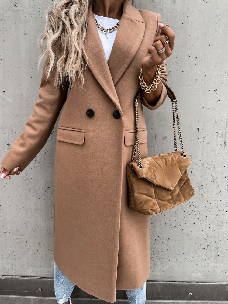 Abrigo Invierno Mujer Estilo Clásico