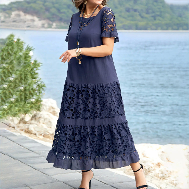 Vestido Florado con Volantes - Vestiria
