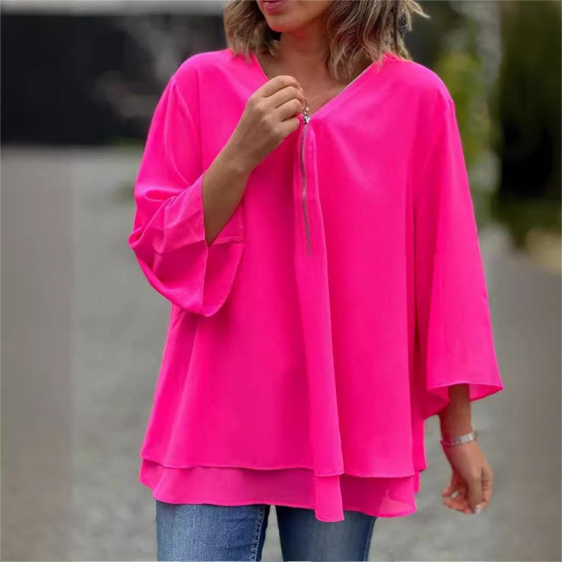 Blusa suave de verano cómoda mujer