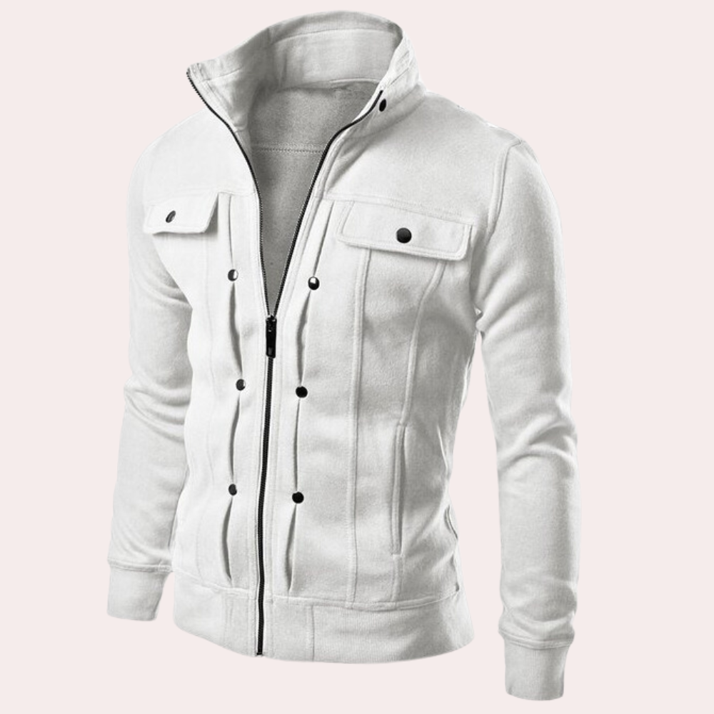 Chaquetón Hombre Cremallera Cuello Alto