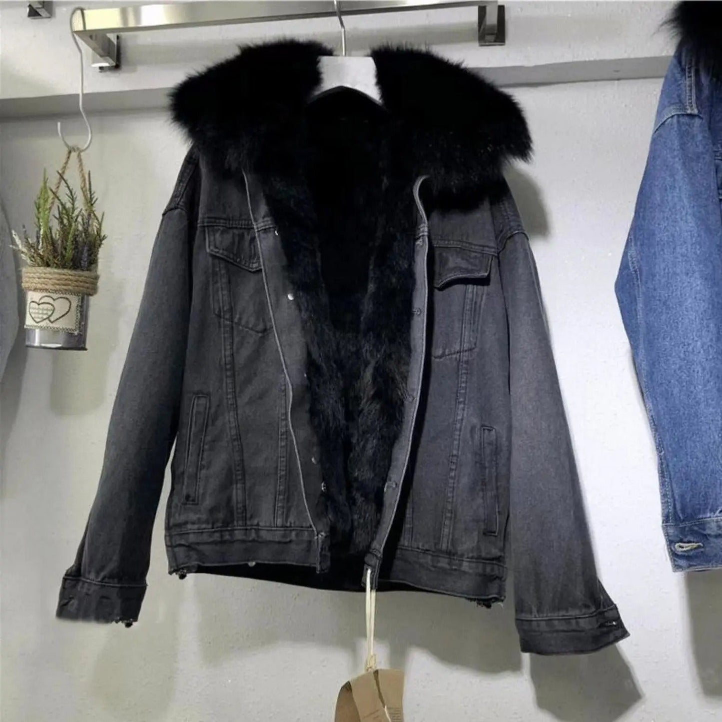 Chaqueta Jeans Mujer Azul Clásica