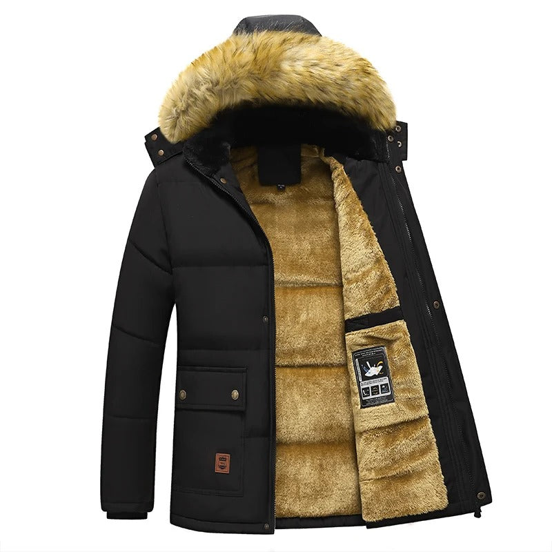 Abrigo Invierno Hombre Caliente y Acogedor