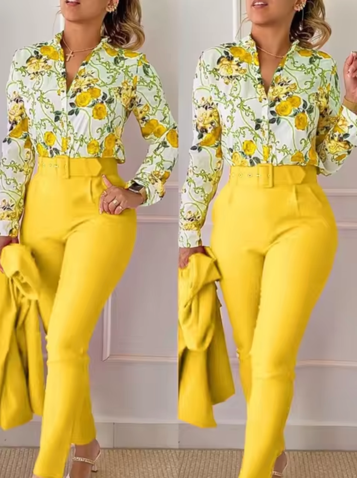 Traje de Dos Piezas Elegante y Chic