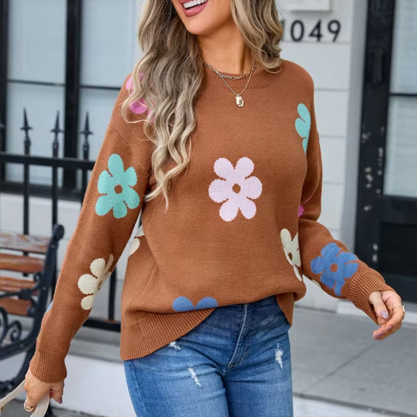 Jersey Floral Suave y Cálido