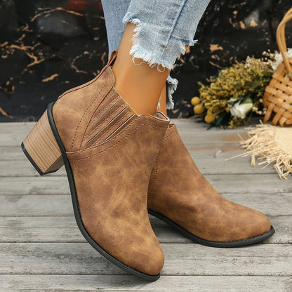 Botín Cuero Mujer Invierno - Vestiria