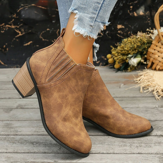 Botín Cuero Mujer Invierno - Vestiria