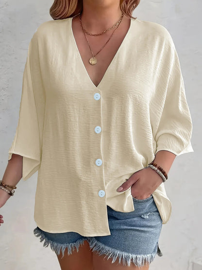 Blusa Mujer Ligera Cuello V