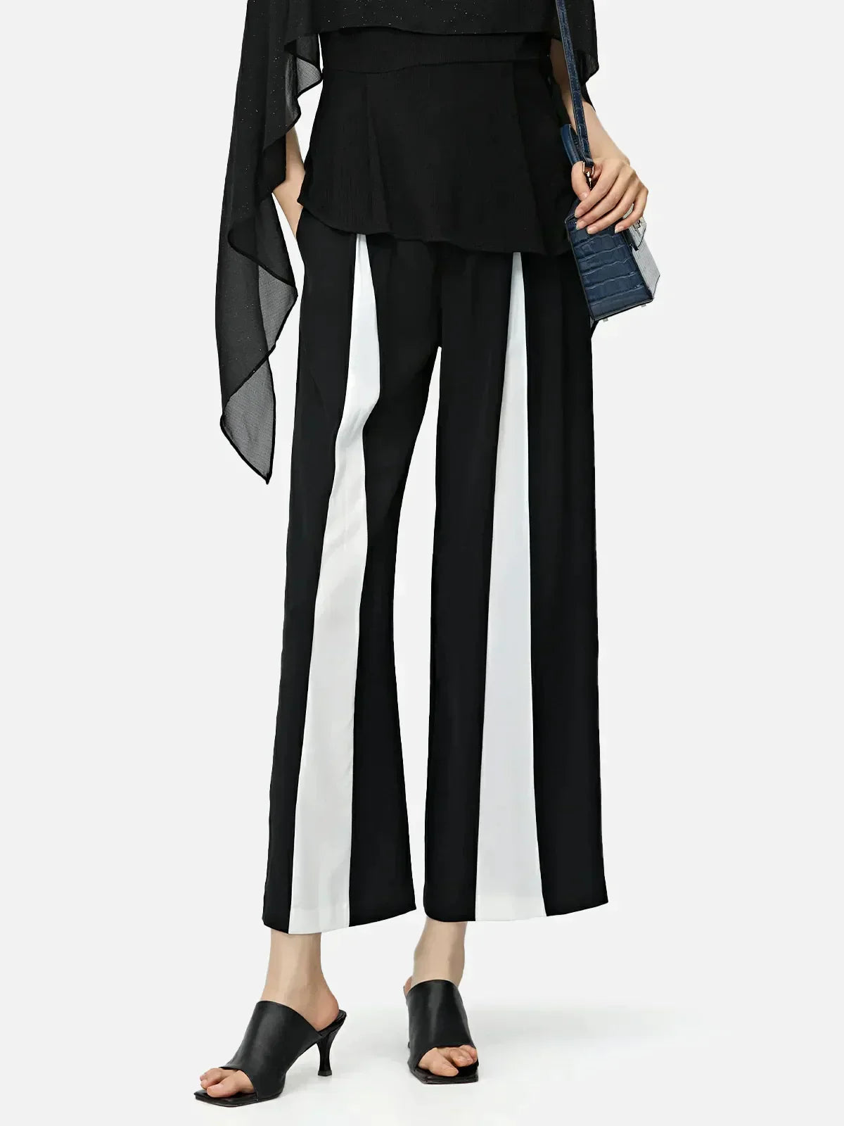 Pantalones de gasa Elegantes Mujer - Vestiria