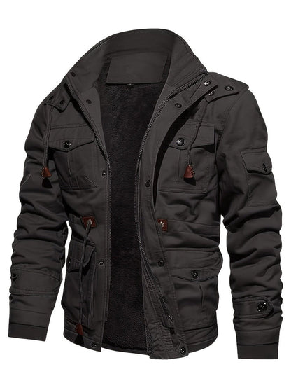 Chaqueta Hombre Táctica Forro Polar Impermeable
