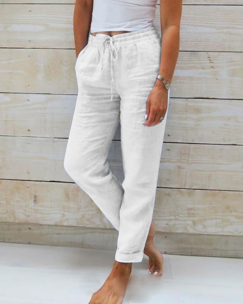 Pantalón ligero elástico para verano Mujer