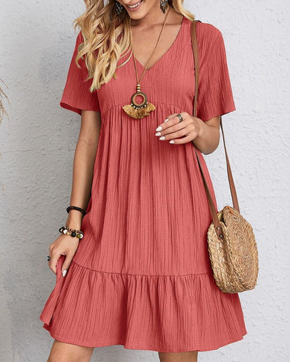 Vestido liso de punto suave