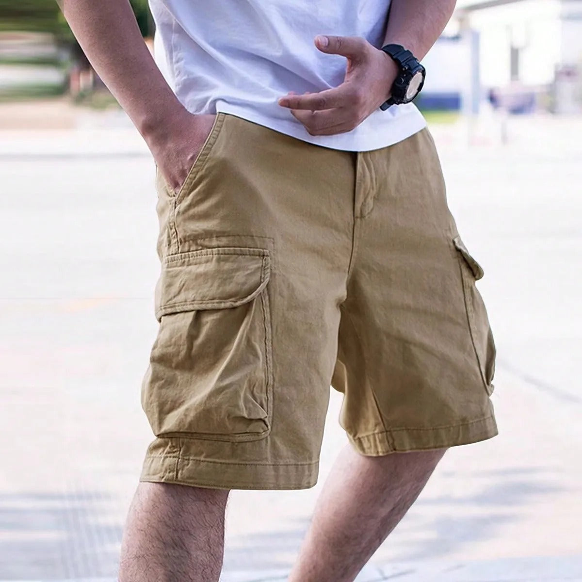 Pantalón cargo cómodo hombre clásico - Vestiria