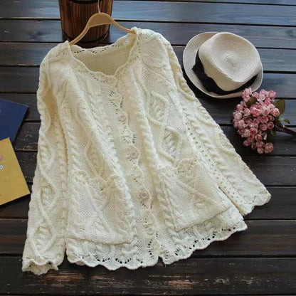 Chaqueta de punto elegante mujer