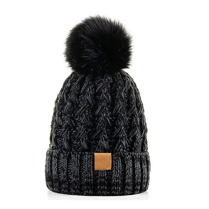 Gorro Punto Invierno Unisex con Pompón Acogedor