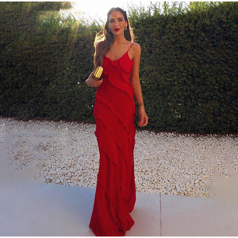 Vestido Largo Chic con Encaje